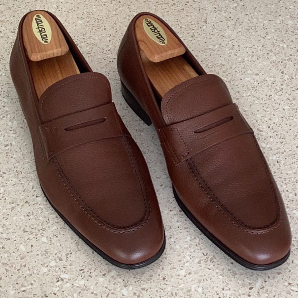 Salvatore Ferragamo Leather Penny Loafers